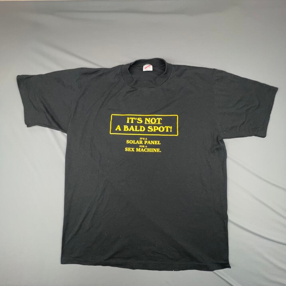 Vintage Funny Bald Spot Graphic T Shirt